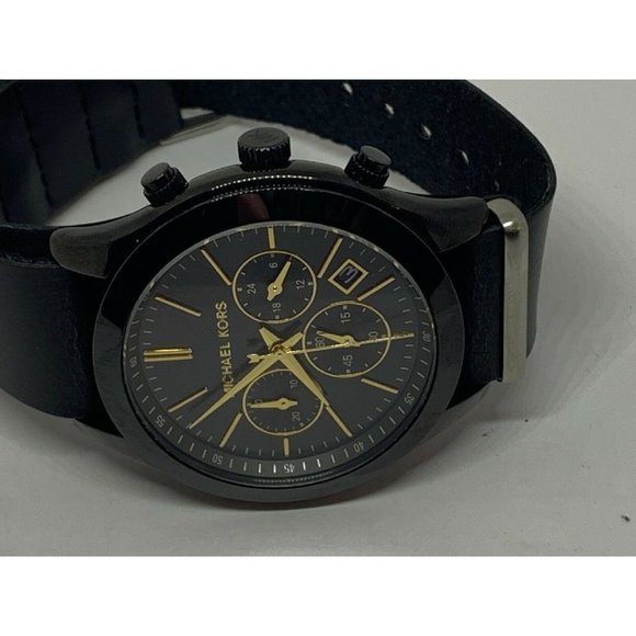 Michael Kors MK6253 Women\'s Black Leather Analog B main image 10